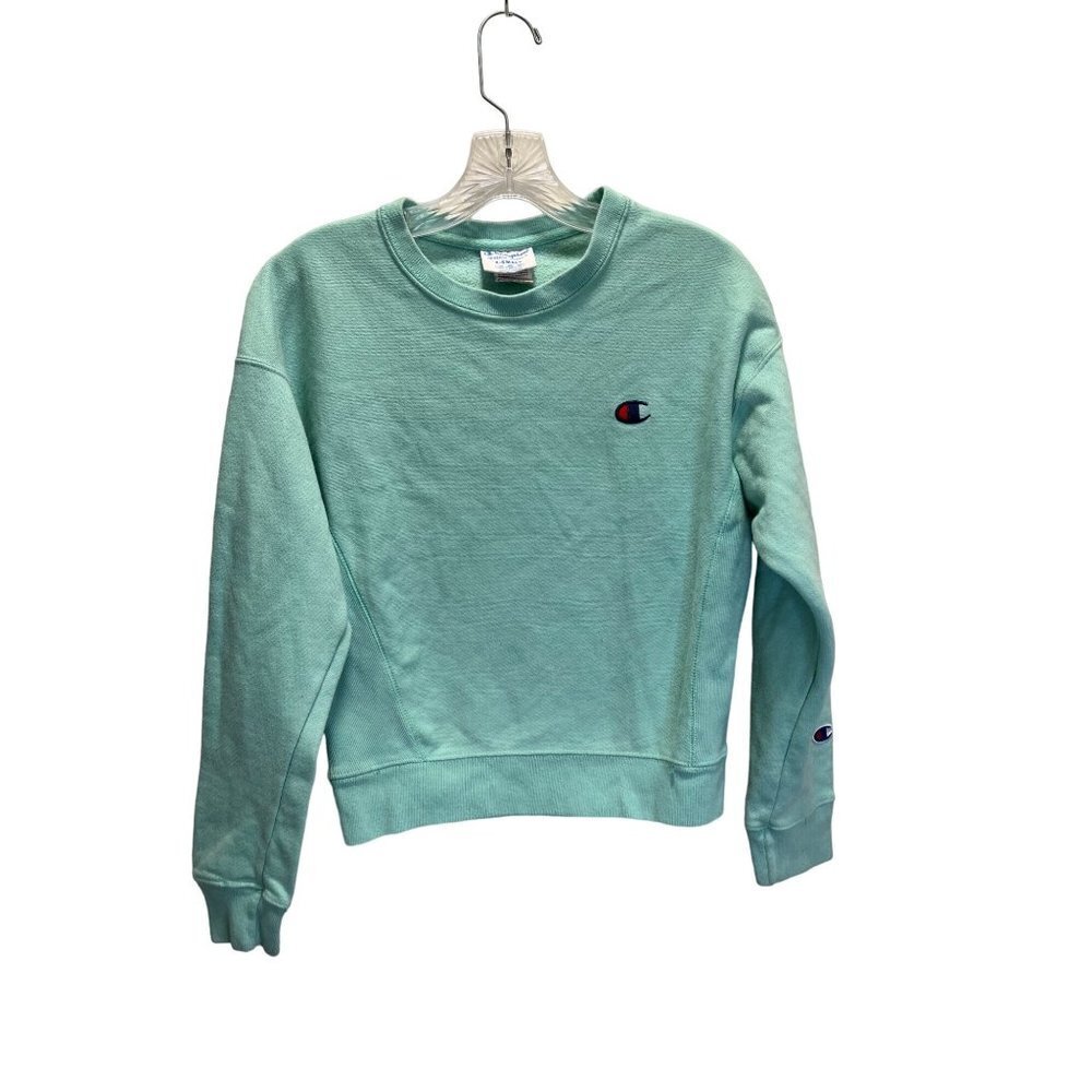 Champion Mint Green Reverse Weave pullover sweatshirt Size XS